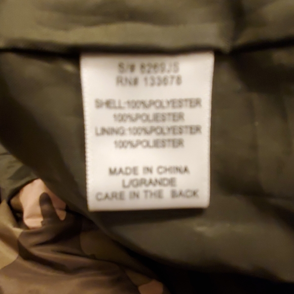 LOVE TREE longline camo bomber jacket - Picture 5 of 5